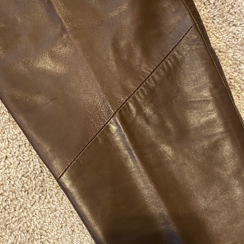 Vintage Leather Lanna pants size 10 Brown - Picture 8 of 16